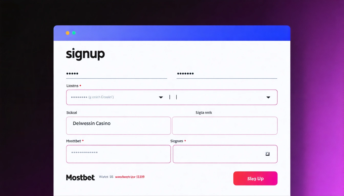 signup Mostbet